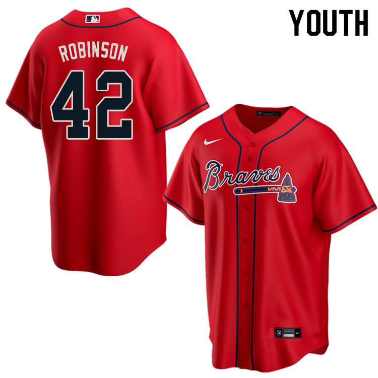 Nike Youth #42 Jackie Robinson Atlanta Braves Baseball Jerseys Sale-Red